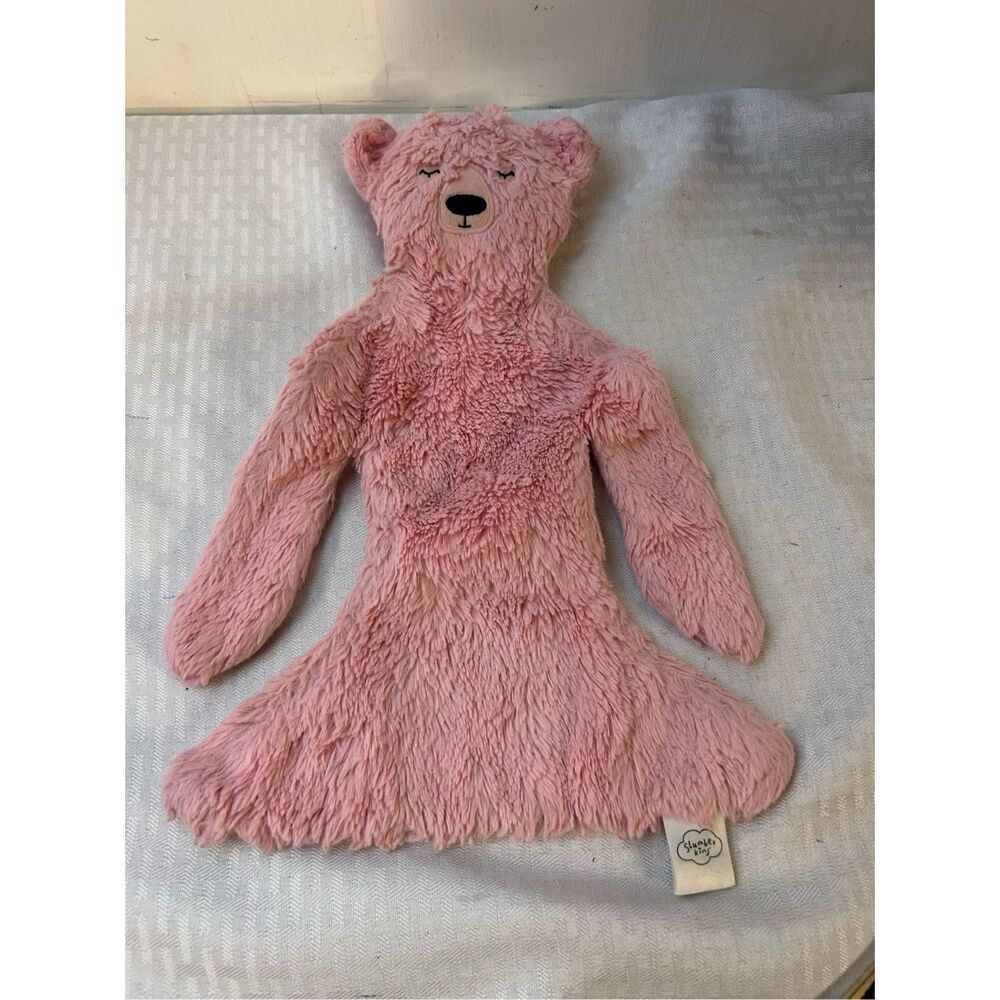 Slumberkins‎ flat pink bears replacement lovey 14x10"